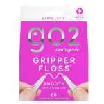 GO2 Dentagenie Gripper Smooth - 60 Flosstrips with Grips